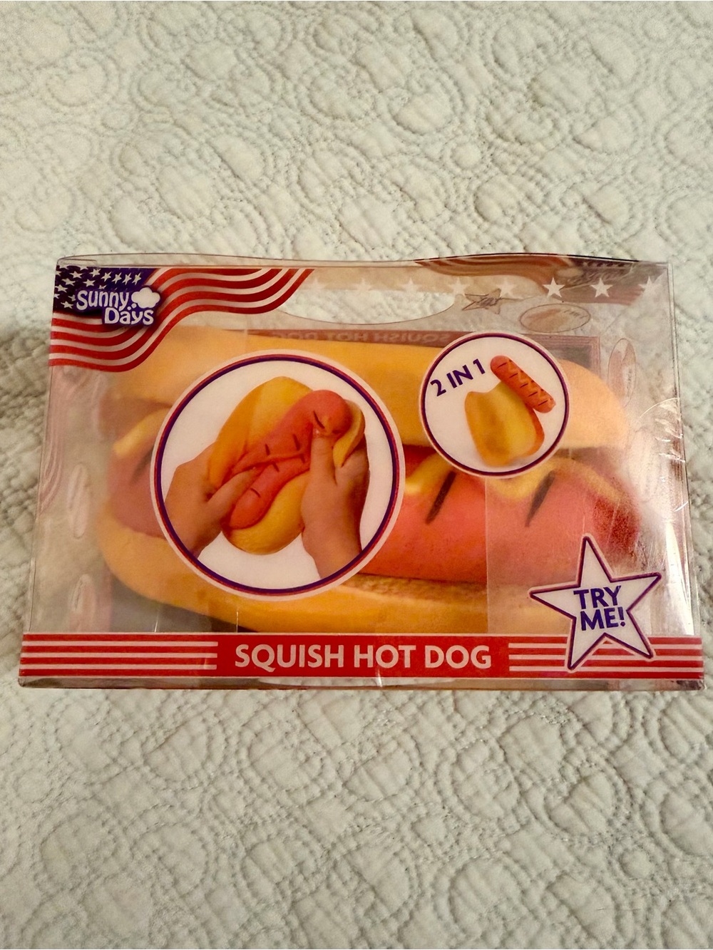 Sunny Days Hot Dog squish Toy